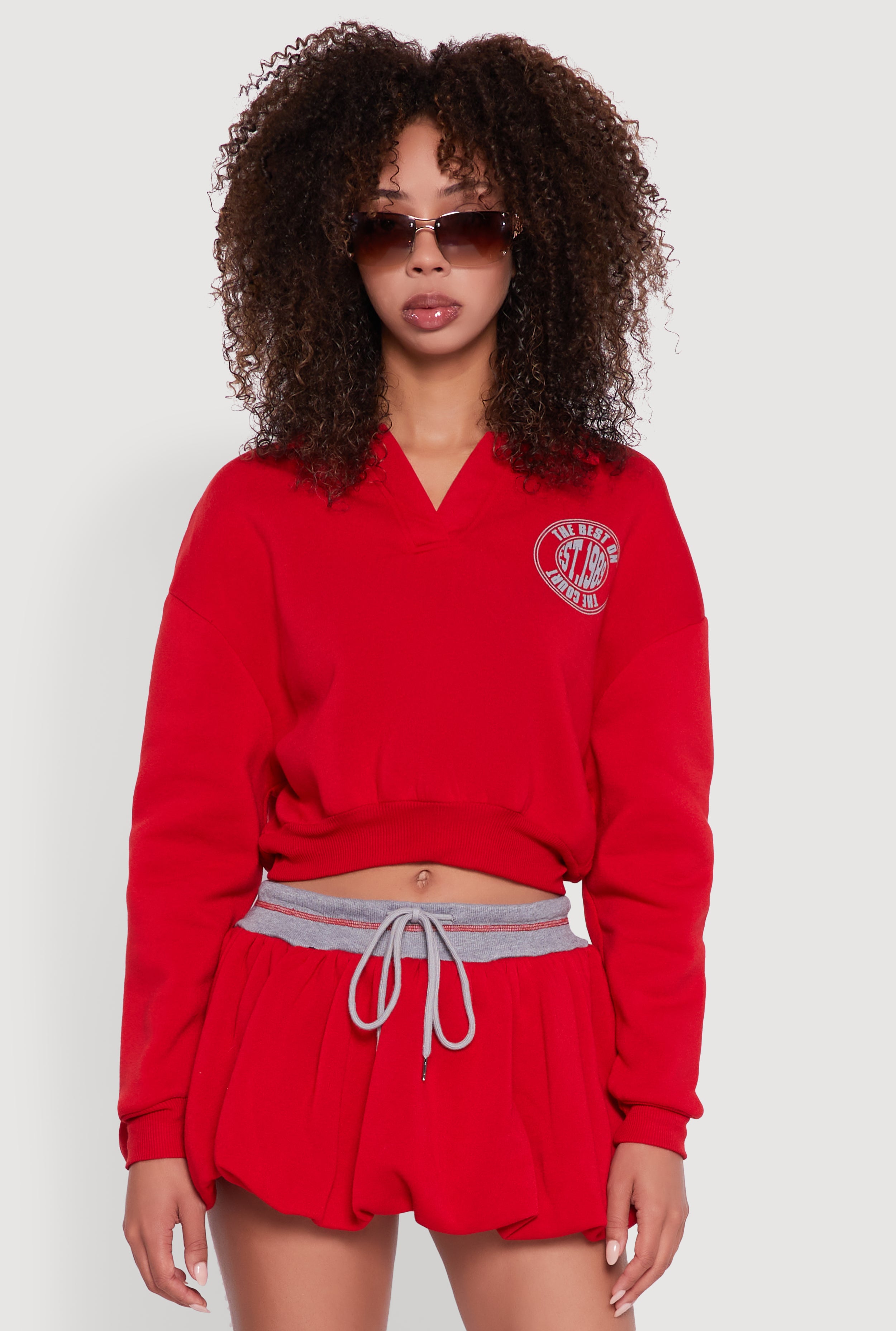 ★送料・関税込★RONRON★HOW SWEET LADY CROP T SHIRT★ WYR Women's Crop Tee