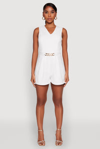 Chain Link Detail Romper