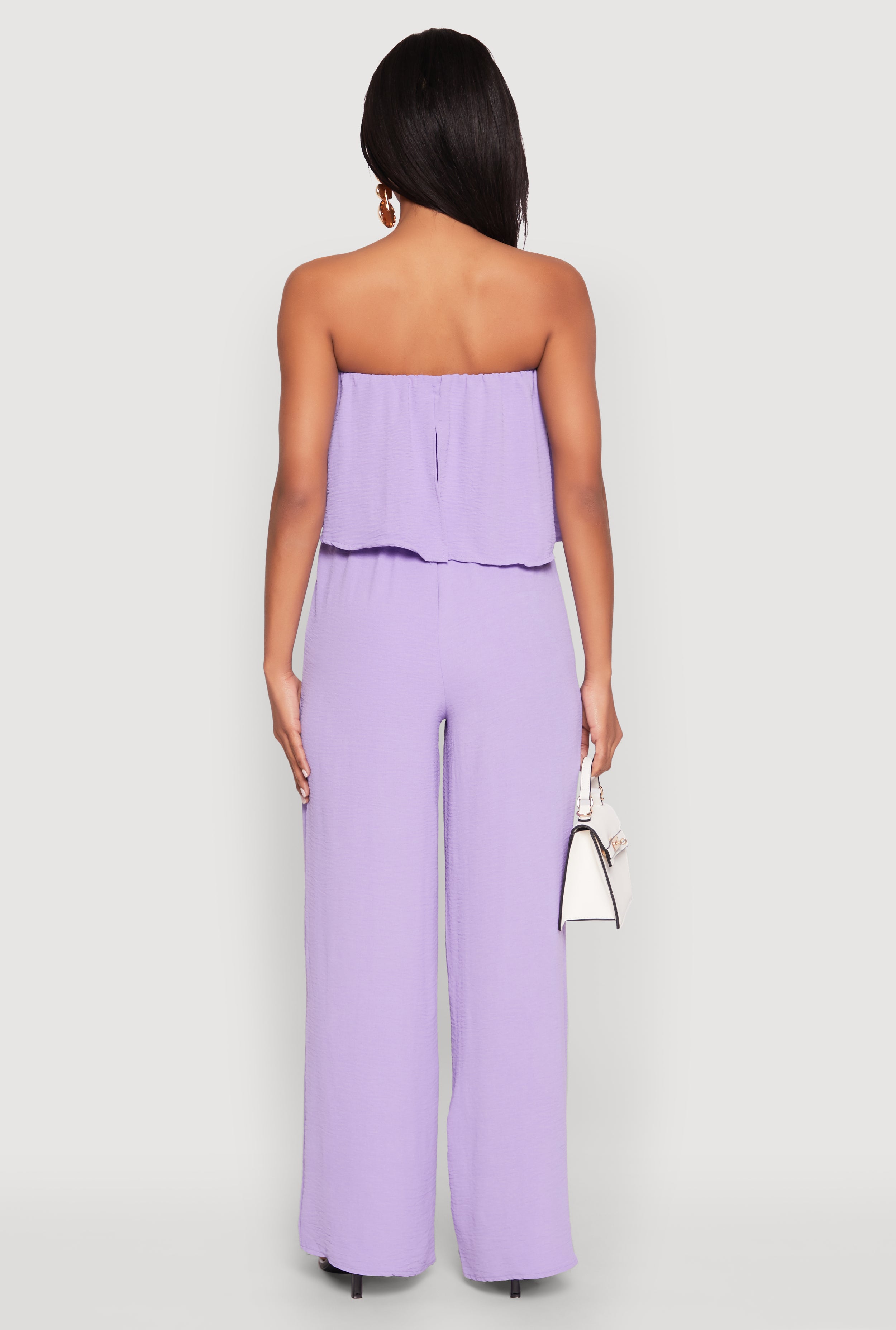 オールインワン・サロペット Darby Overlay Crepe Strapless Romper Alex Perry Darby Overlay Crepe Strapless Romper - Runway Catalog