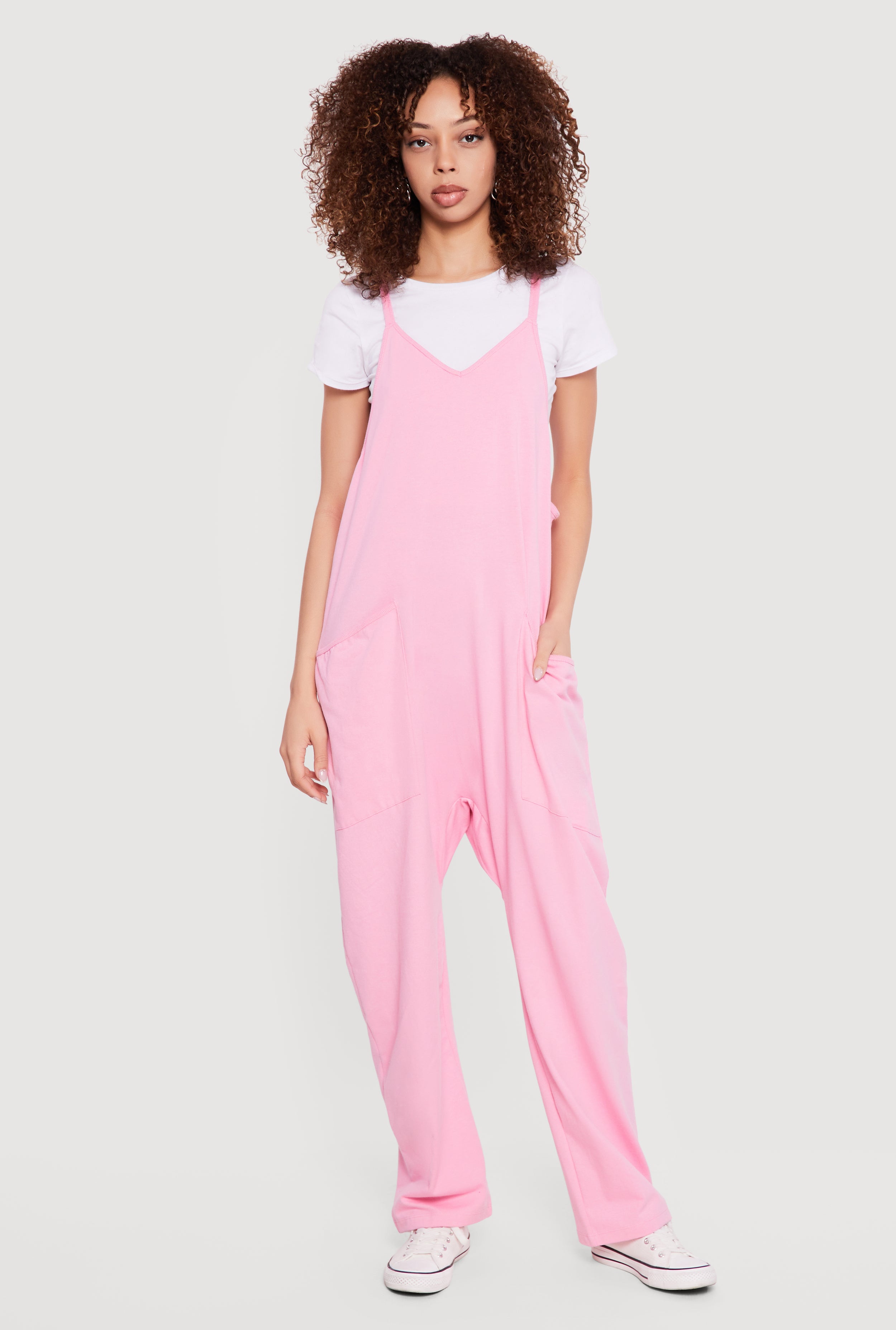 Oversized Cami Jumpsuit with Pockets