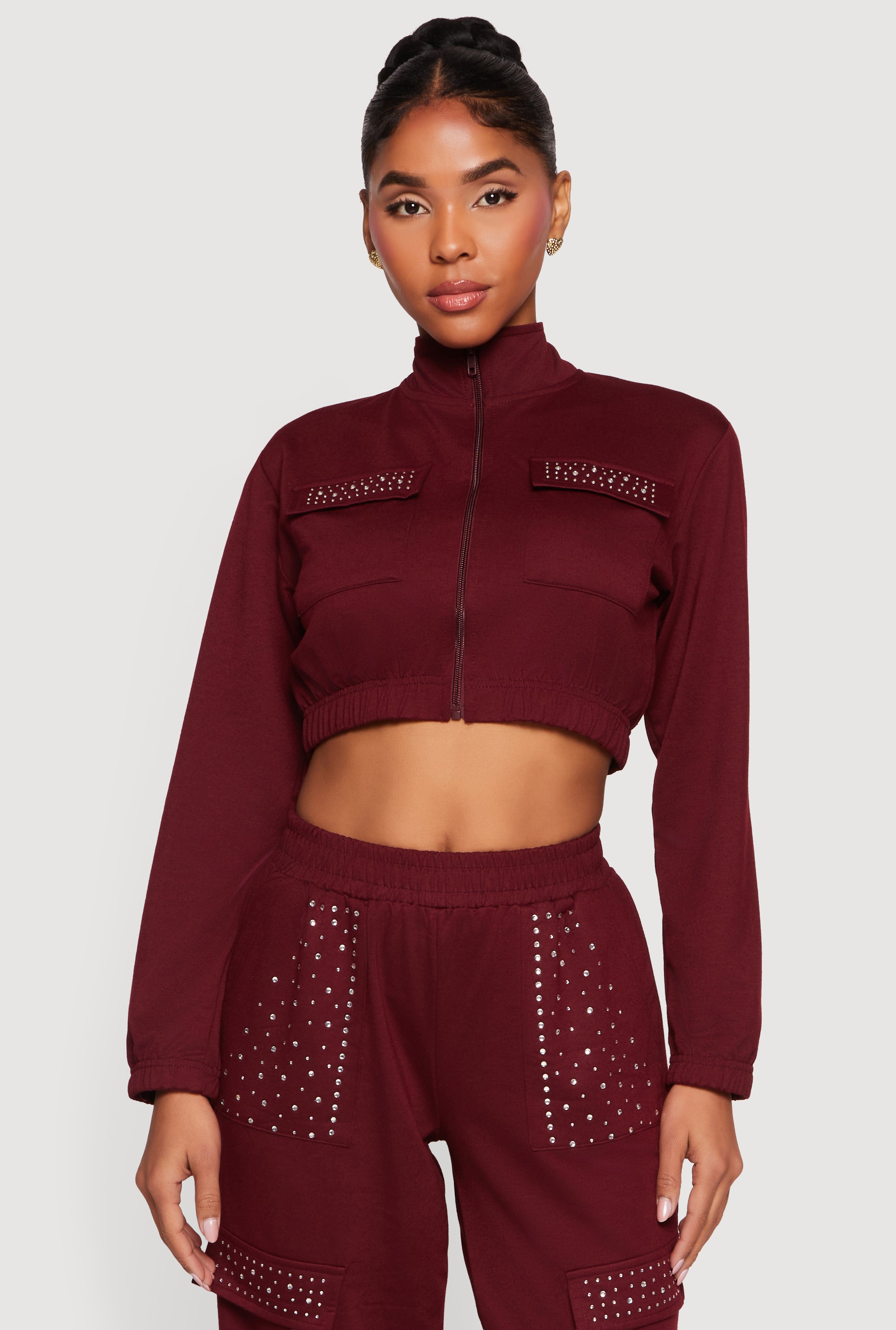 Long Sleeve Zip Top | Rainbow Shops