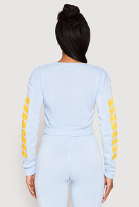Fleece 94 Love Graphic Cropped Sweatshirt