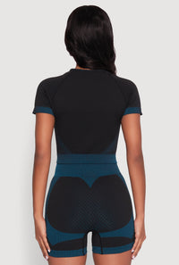 Striped Detail Seamless Crop Top