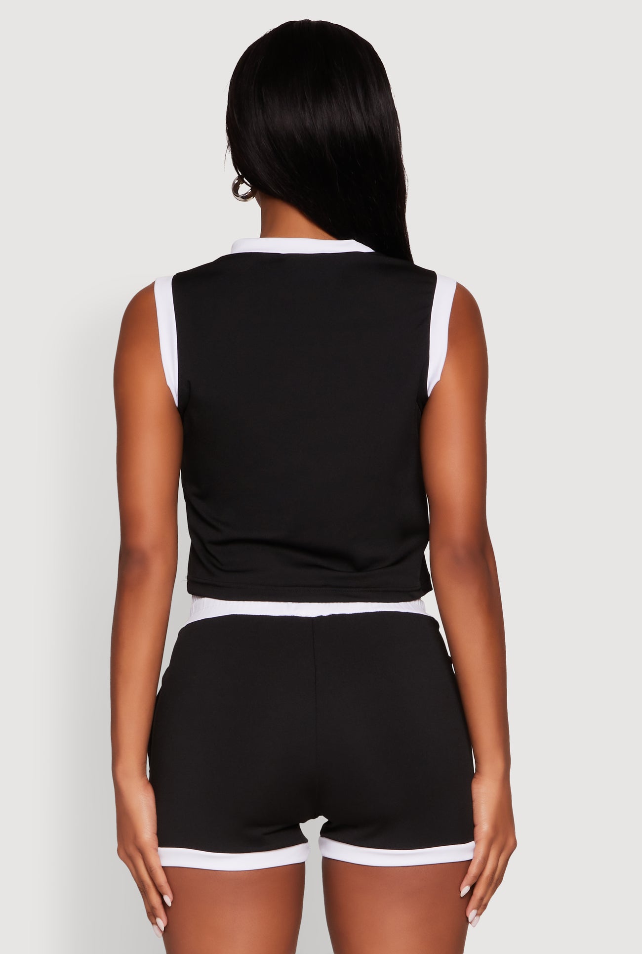 New York Graphic Contrast Trim Tank Top