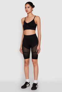 Seamless Laser Cut Cami Crop Top