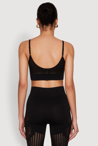 Seamless Laser Cut Cami Crop Top