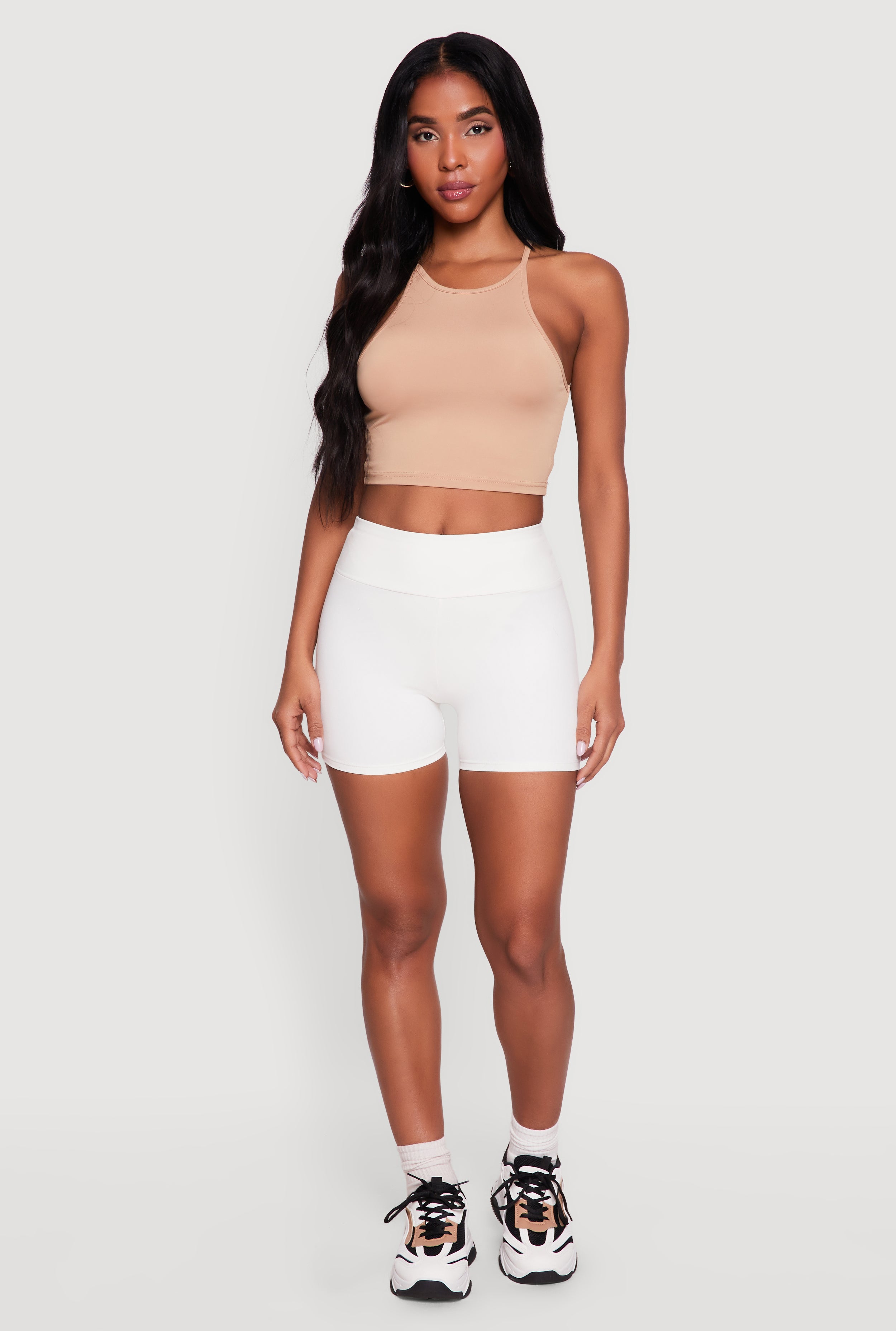 Solid Biker Shorts