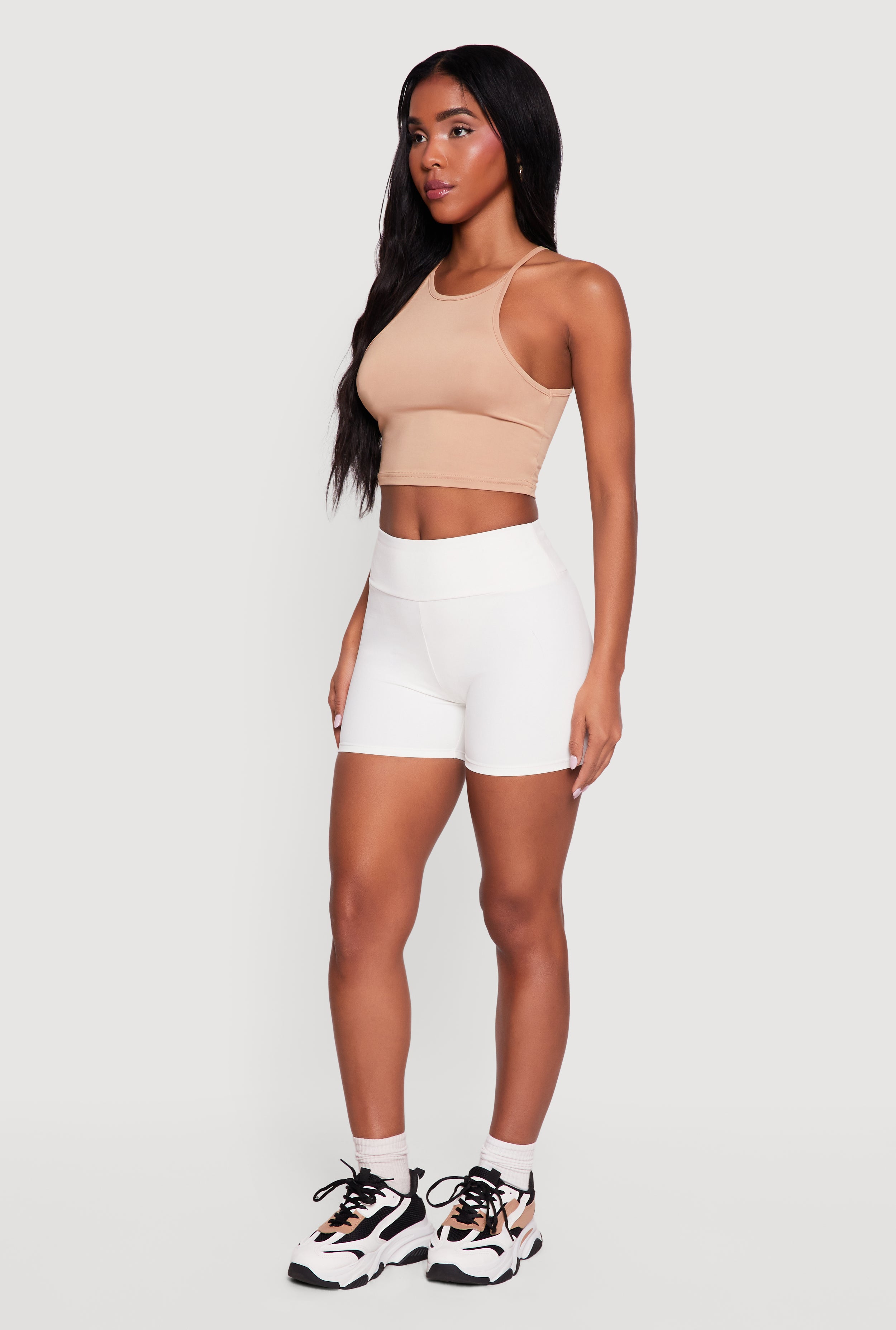 Solid Biker Shorts