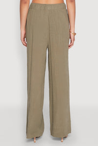 Gauze Knit Wide Leg Pants