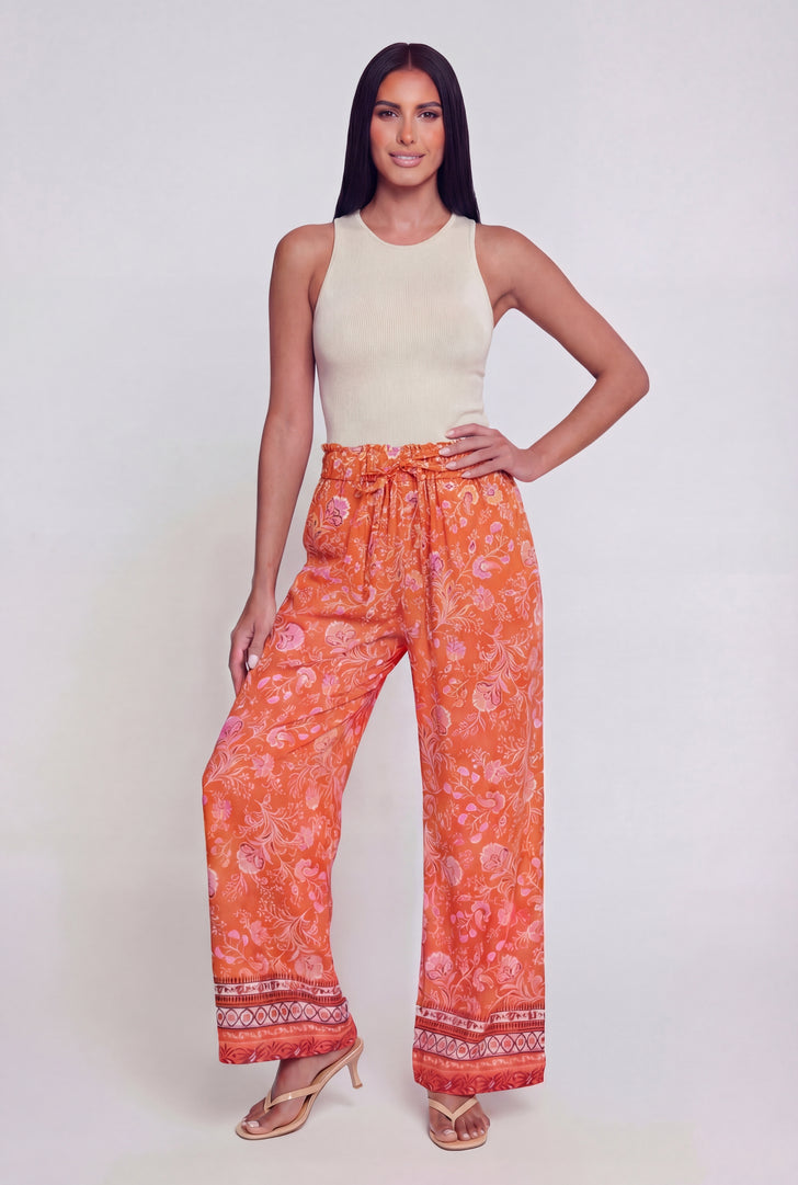 high waisted paperbag dress pants High Waist Paperbag Skinny Dress Pants
