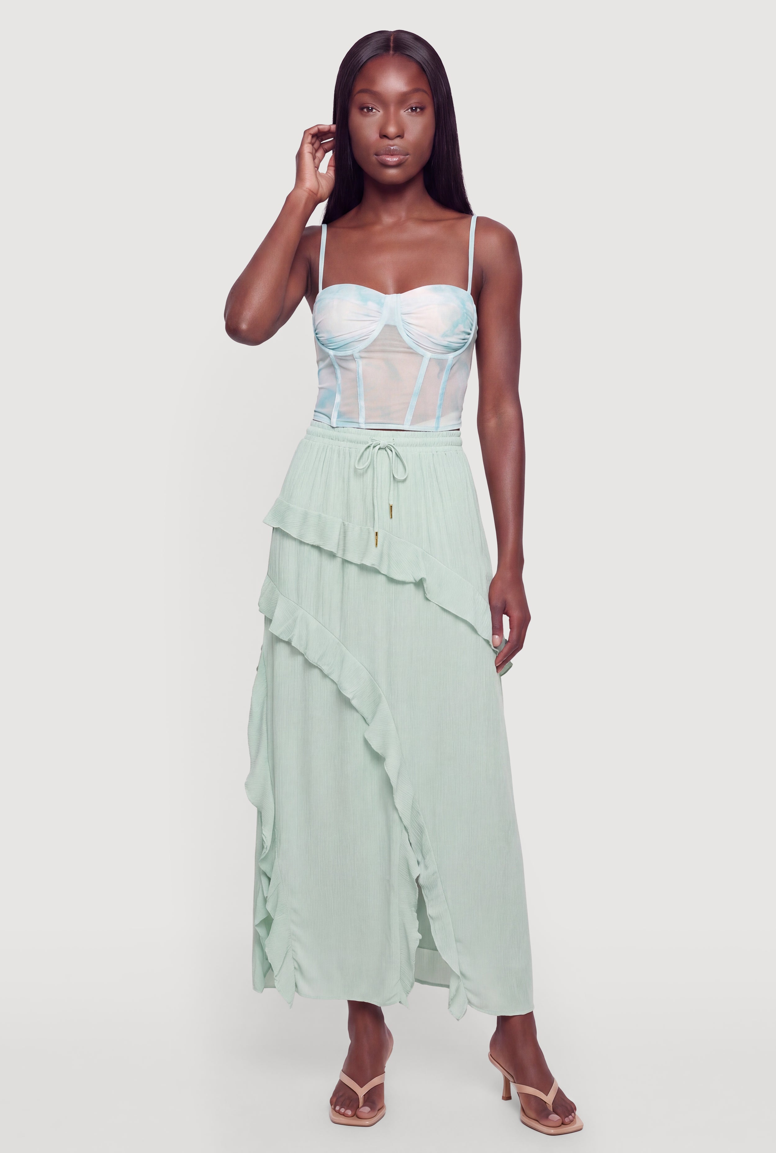 Drawstring Skirt | Rainbow Shops