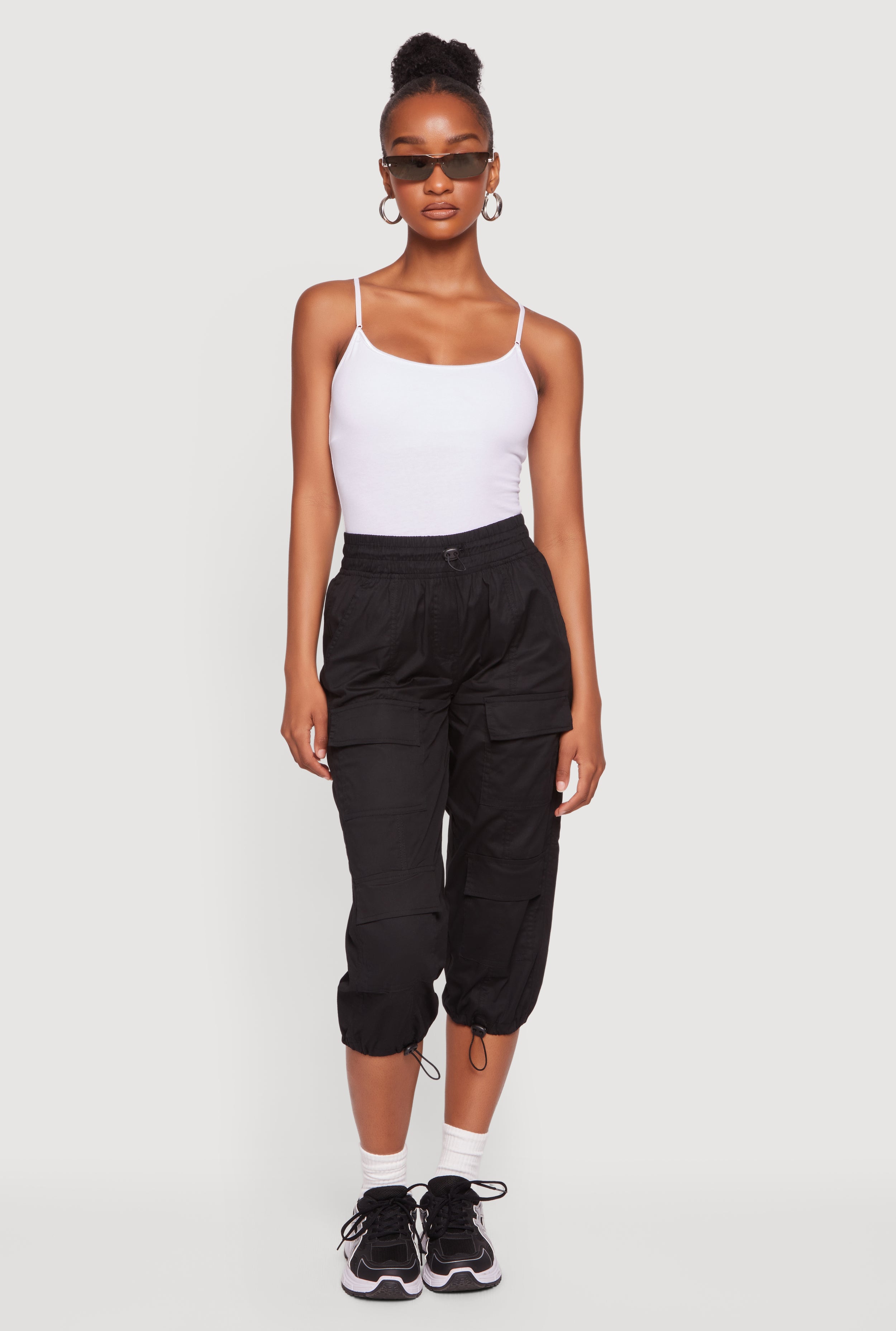 Women's Drawstring Capri Pants | Rainbow Shops