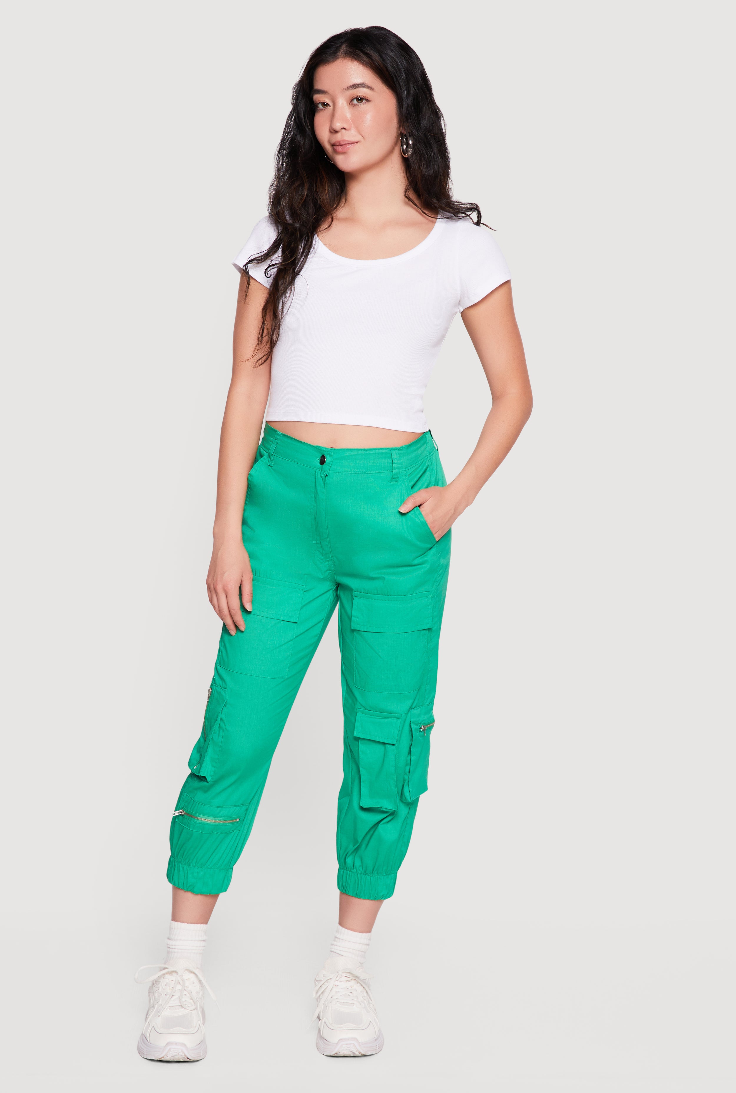 Zip Cargo Pants | Rainbow Shops