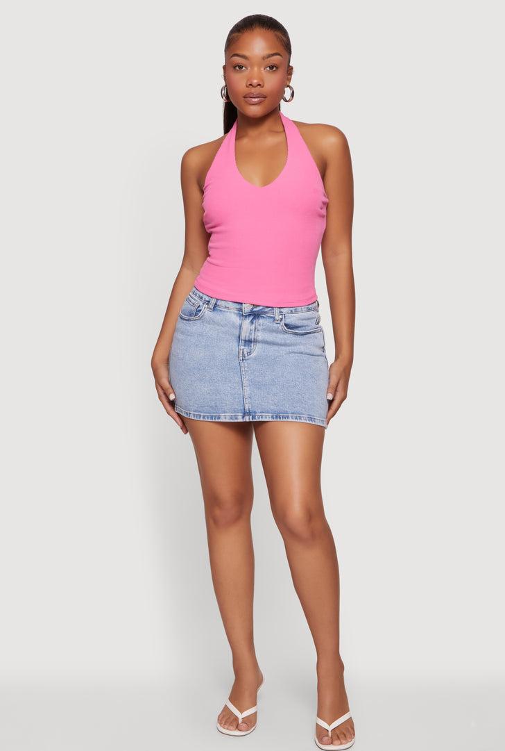 WAX Denim Mini Skirt