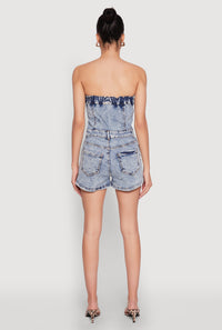 Daisy Denim Button Front Romper