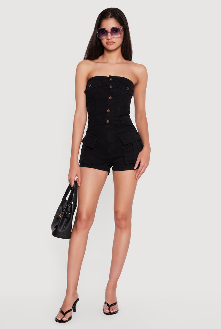 Womens Black Rompers | Rainbow