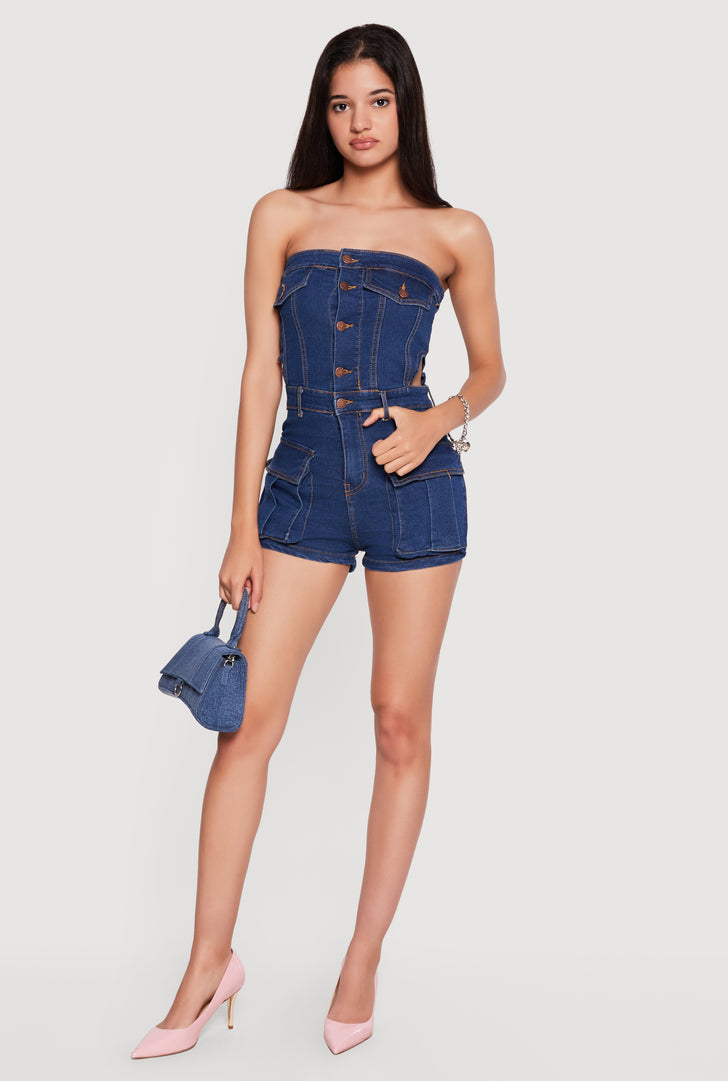 Denim Rompers | Everyday Low Prices | Rainbow