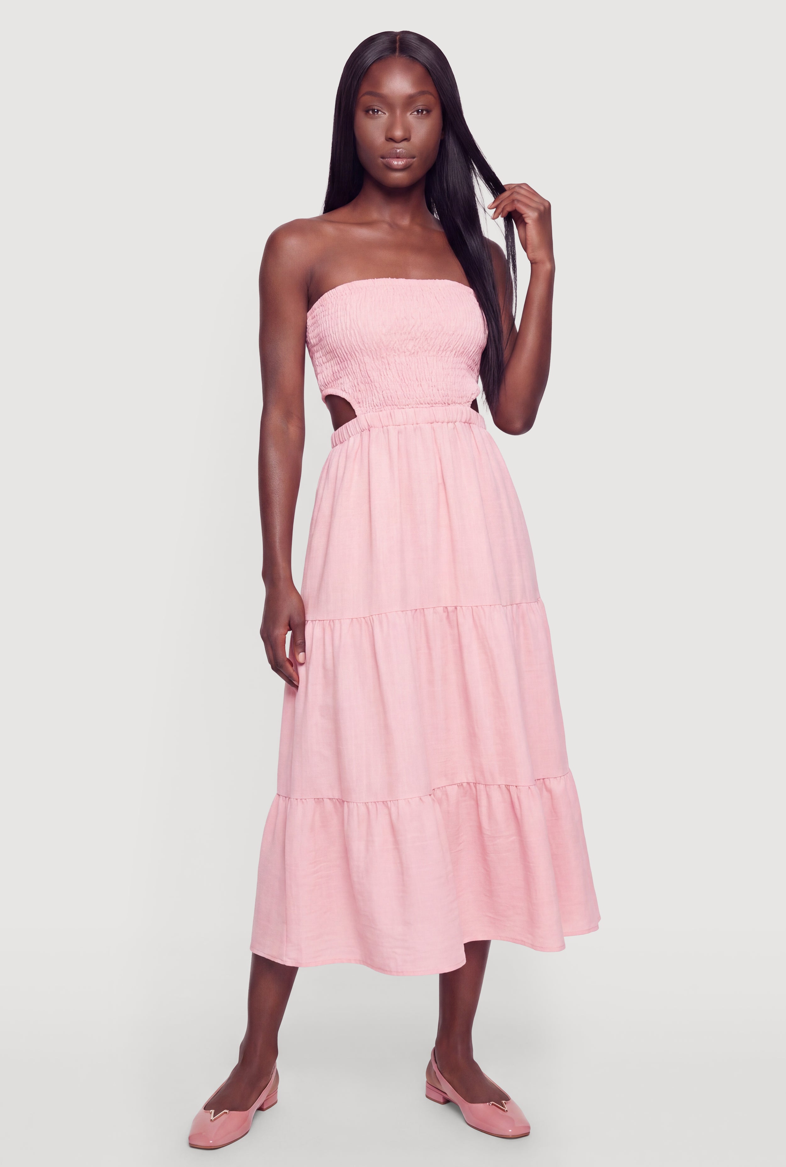 Casual Tiered Dress | Rainbow Shops