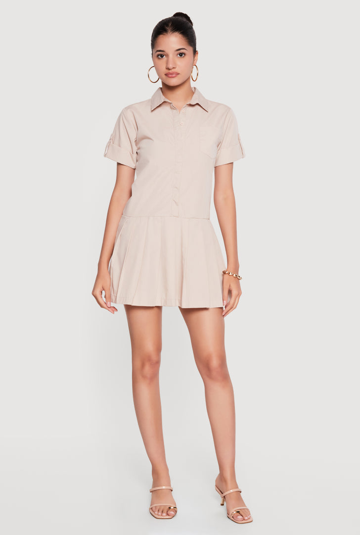 Mini Shirt Dress For Women | Rainbow Shops Mini Shirt Dress For Women | Rainbow Shops