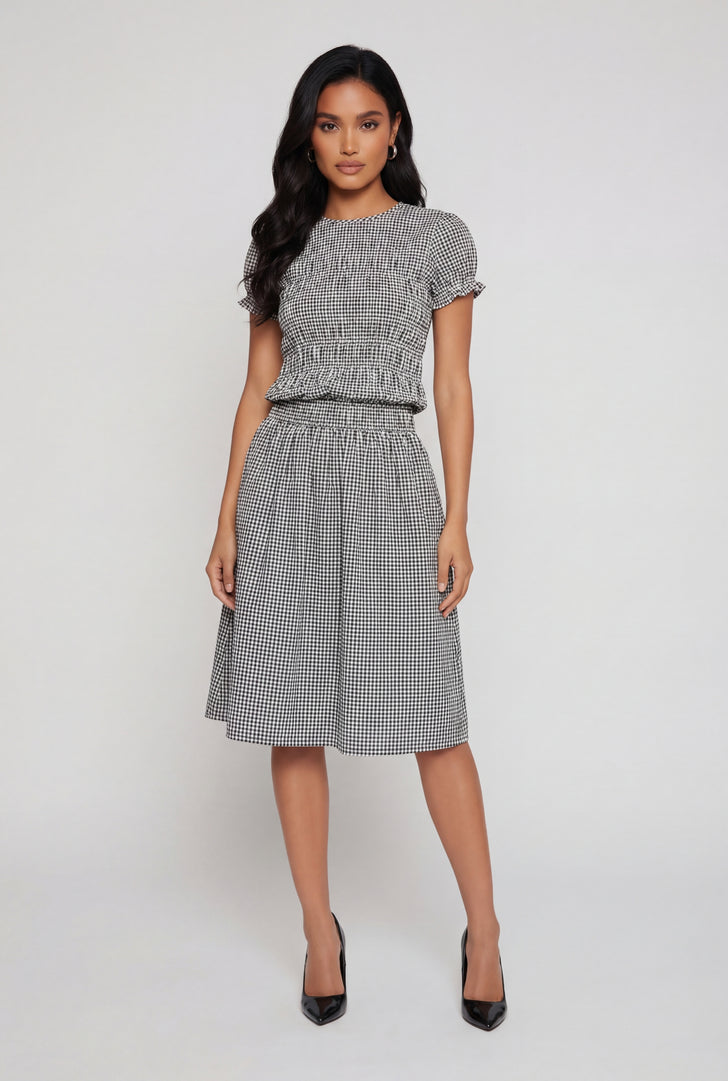 Smocked Fit And Flare Dresses Smocked Fit And Flare Dresses