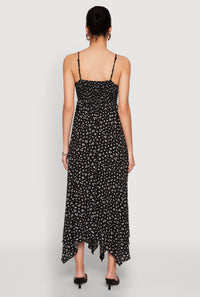 Floral Print Slit Hem Maxi Dress