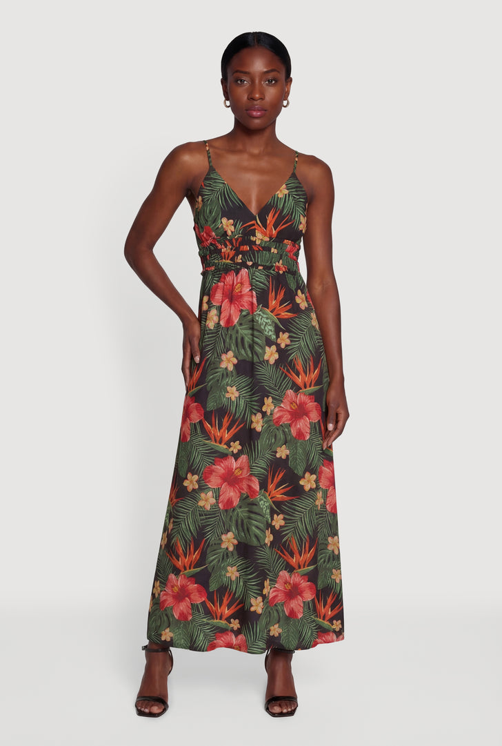 V-Neck Floral Maxi Dress | Rainbow Shops V-Neck Floral Maxi Dress | Rainbow Shops