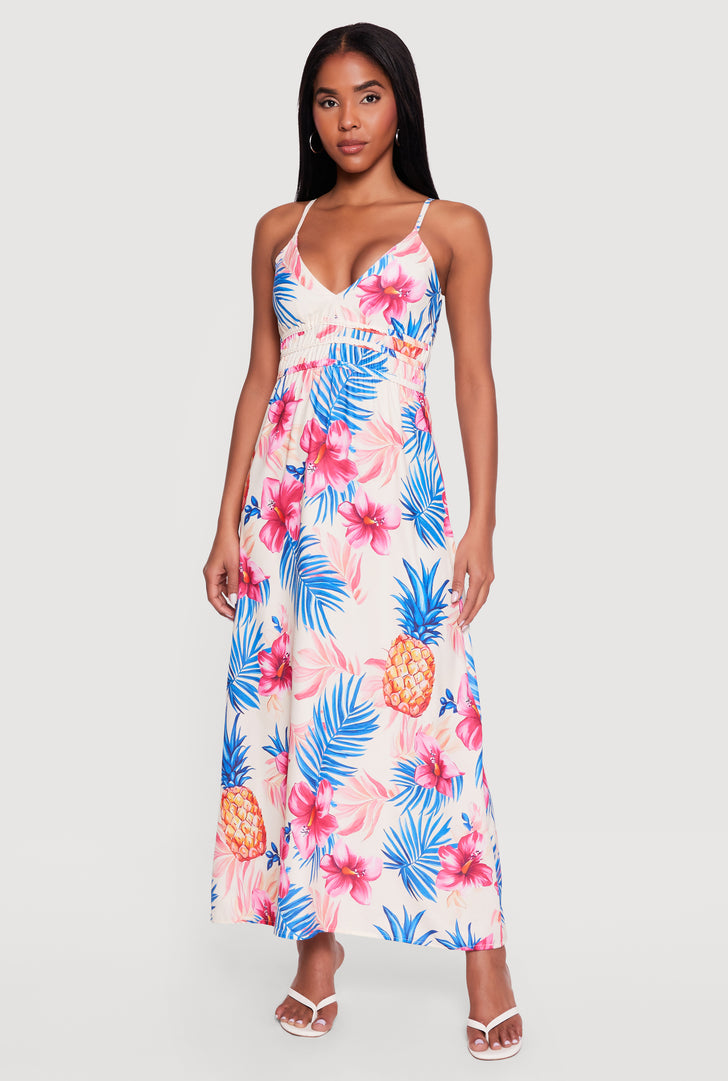 Maxi Tropical Dresses | Rainbow Shops Maxi Tropical Dresses | Rainbow Shops