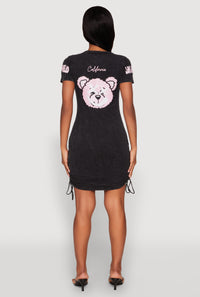 Mineral Wash Los Angeles Graphic Print Dress