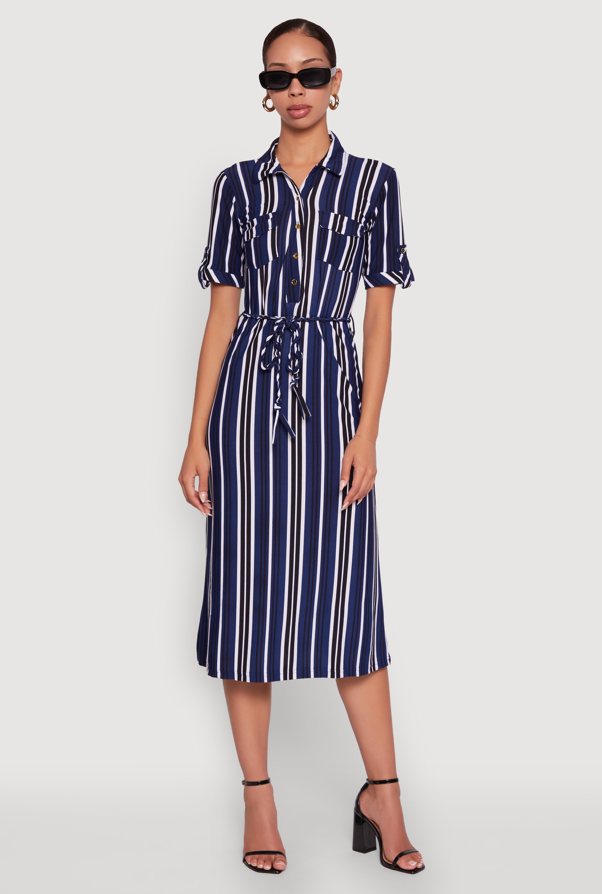 ワンピース the9shop EVERYDAY DRESS Stripe M Z Supply Lida Stripe Dress – Debra Canavan Classics