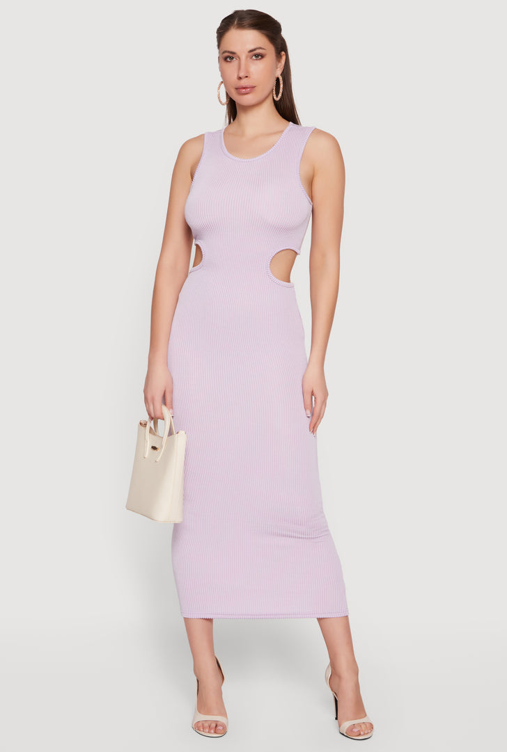 Cut Out Ribbed Dress Cut Out Ribbed Dress