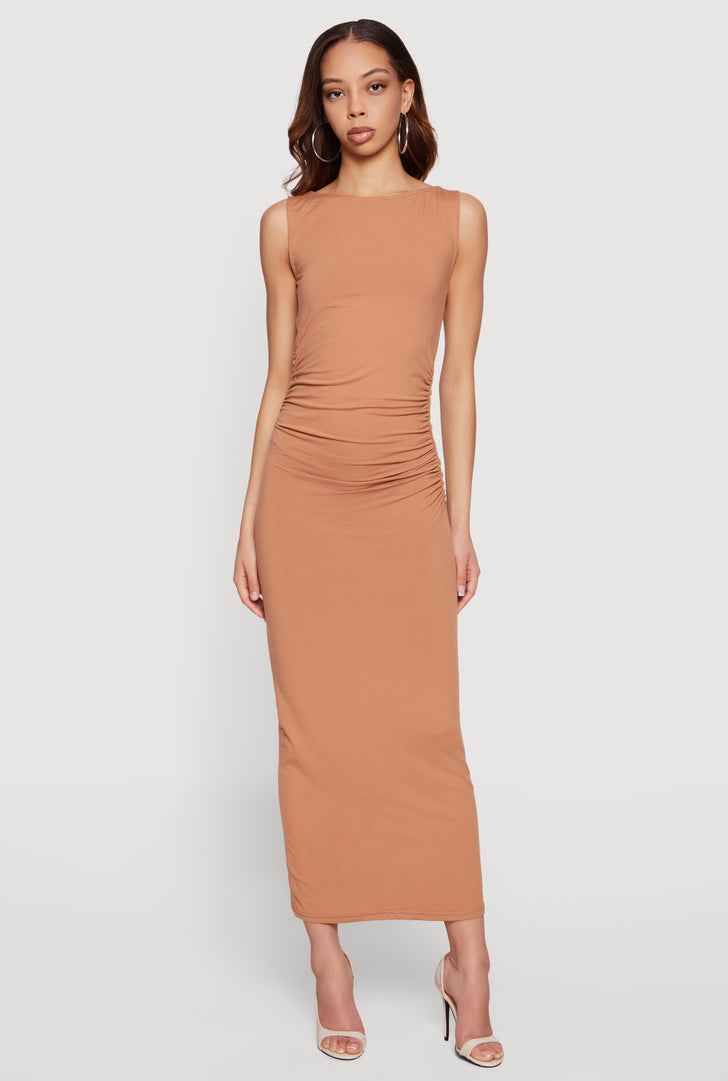 Bodycon Ruched Maxi Dresses Bodycon Ruched Maxi Dresses