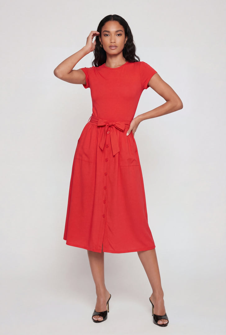 Shirt Dress With Belt Shirt Dress With Belt