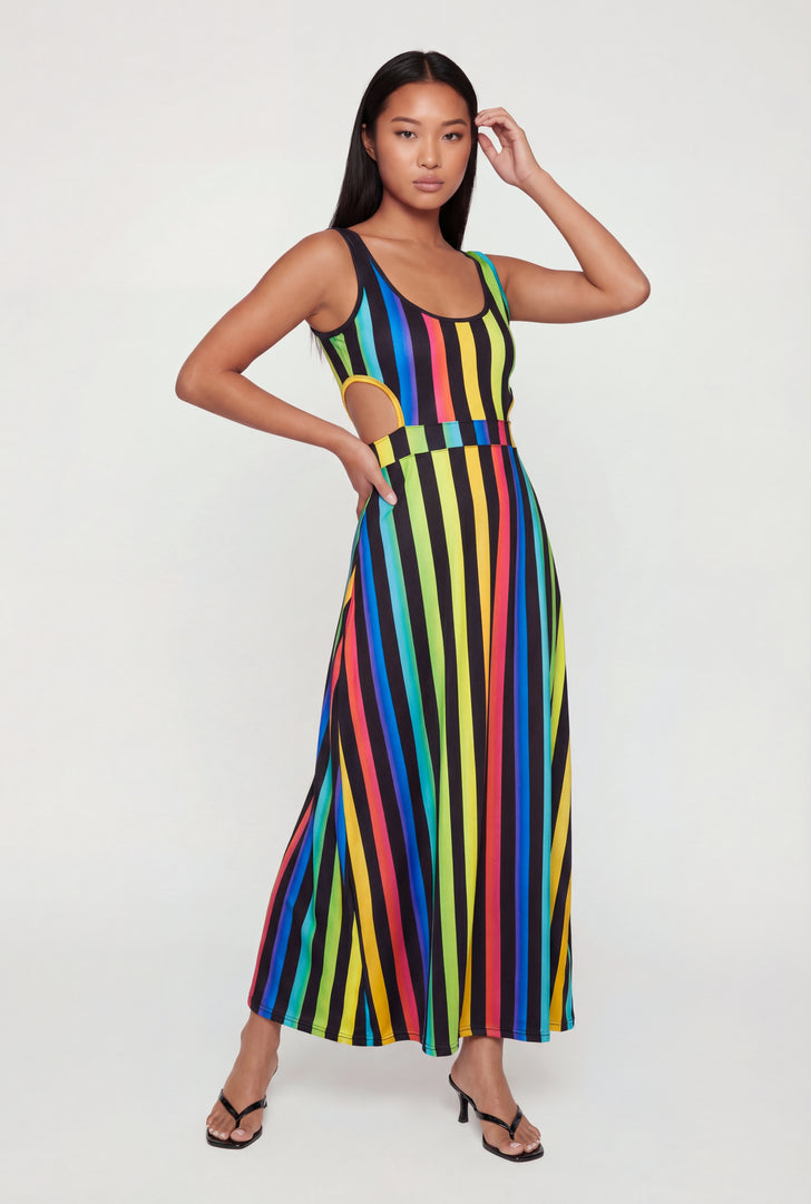 Striped Maxi Dress | Rainbow Shops