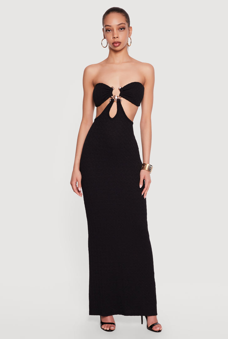 green emerald velvet dress Elegant Long Black One Shoulder Sleeveless Lace Prom Dresses With Sit –  Ballbella main image 0
