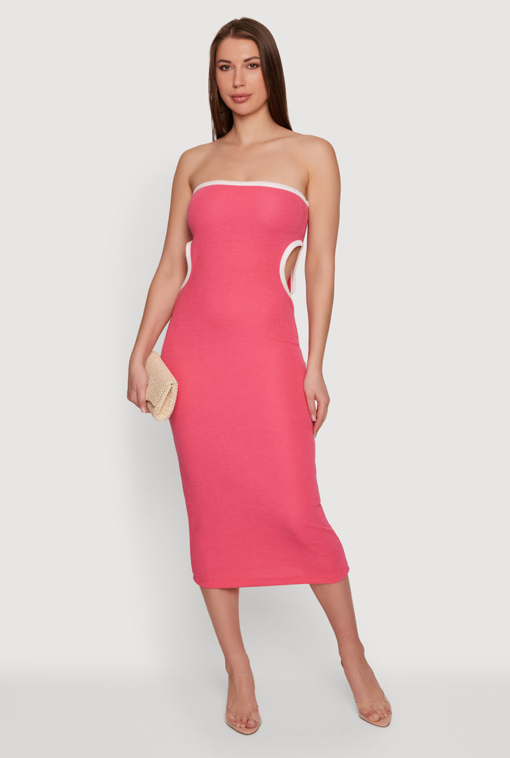 strapless open back dress Annabelle Lace Strapless Top main image 0