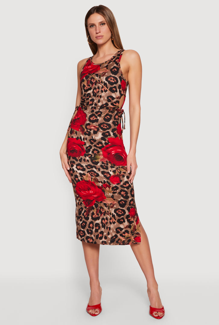 chinese dress ladies Elvira x Unique Vintage Leopard Print Elvira Signature Velvet Pencil D