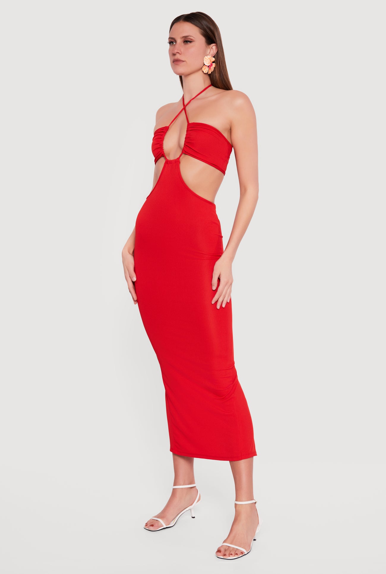 rainbow knit halter dress Debbie Knit Halter Dress