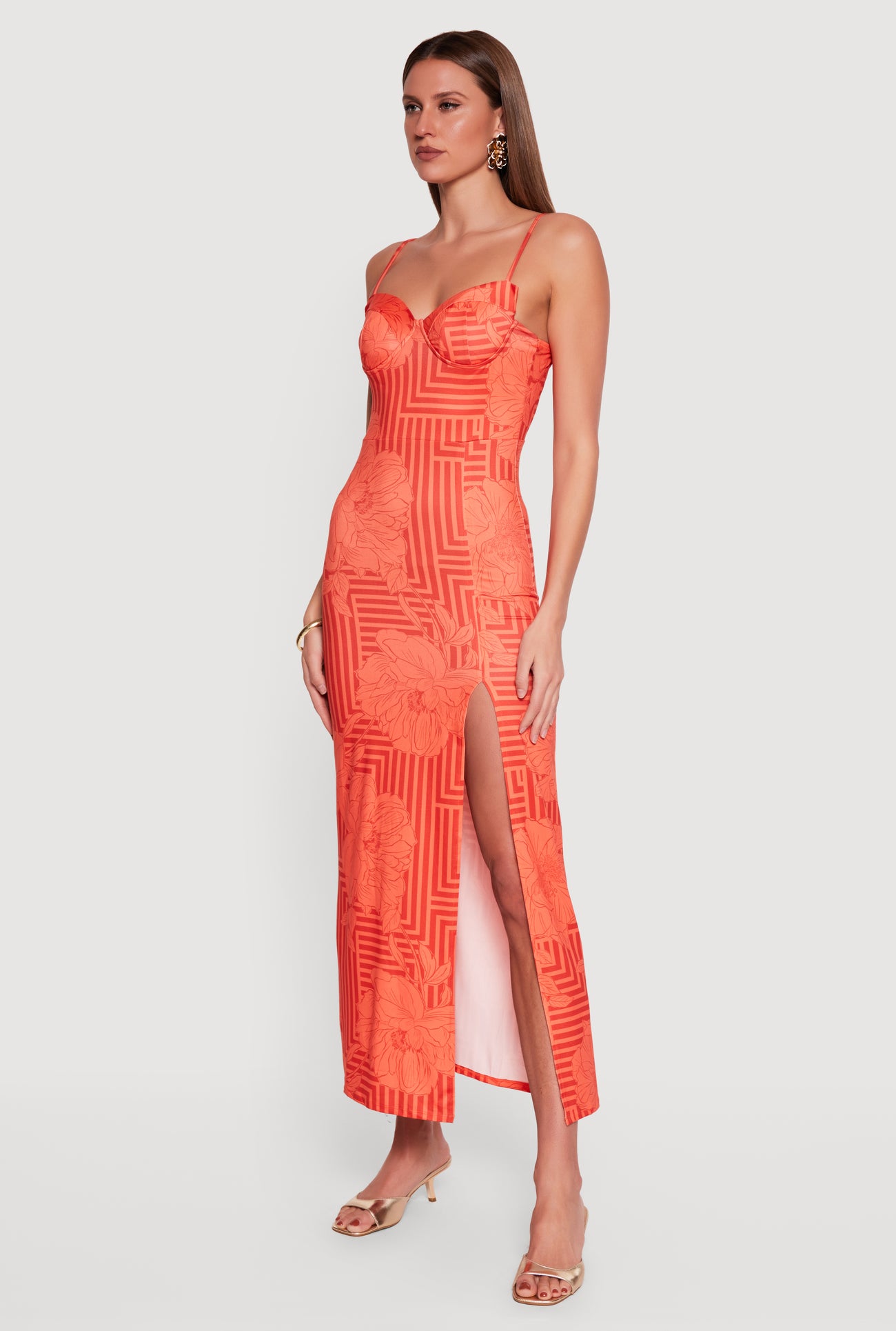 rose gold sequin maxi dress Flutter Sleeve Sequin Midi Dress - Rose Gold