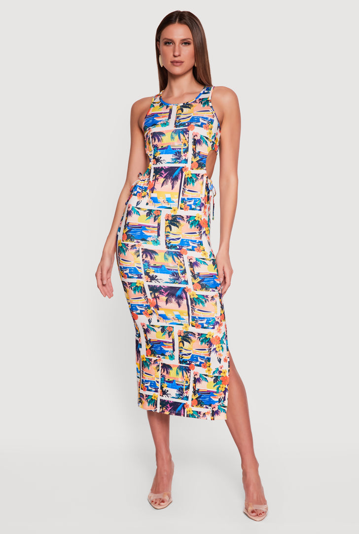 Tropical Midi Dresses