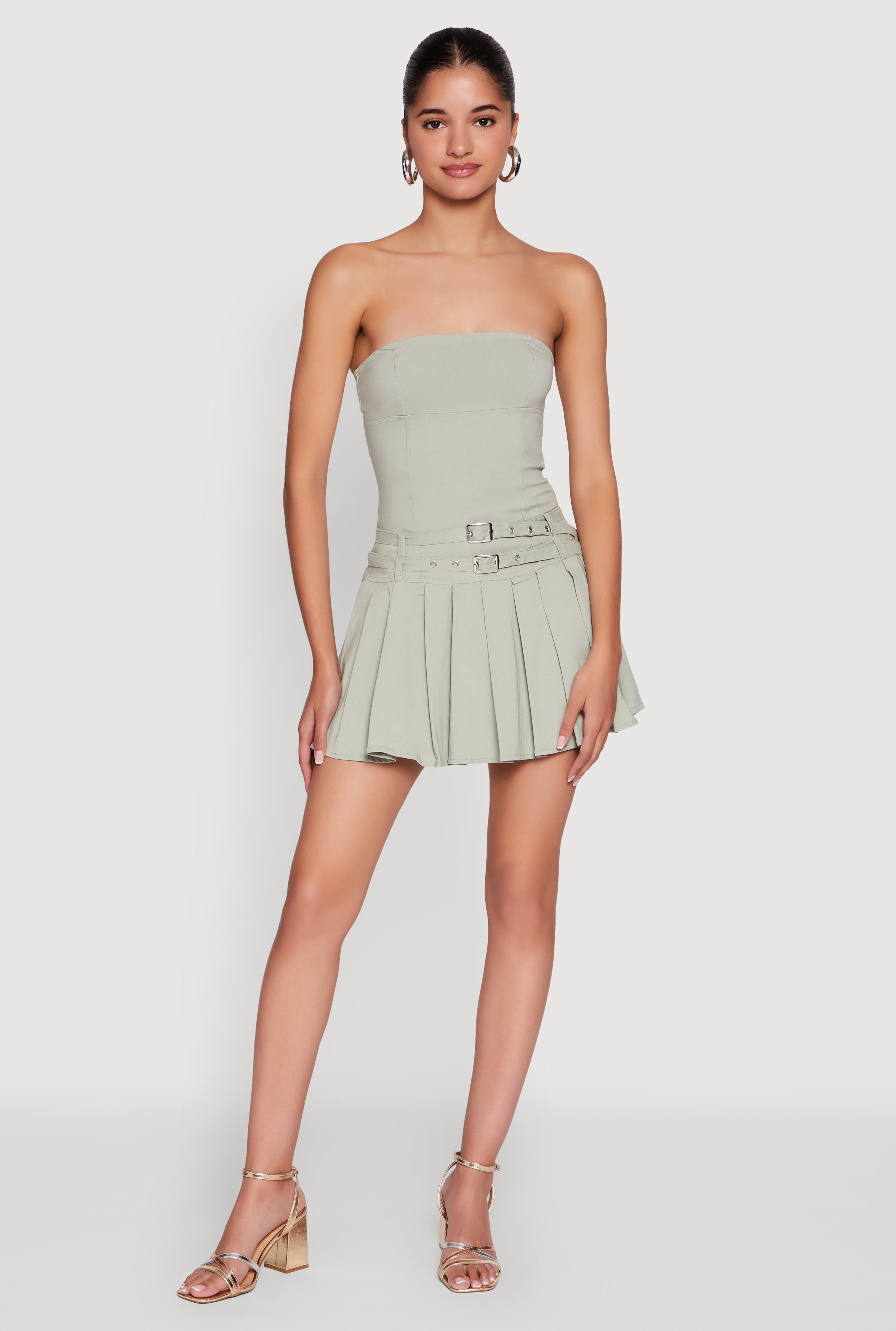S ribbon dress pleats bk×wh Joseph Ribkoff Pleated Woven Fit And Flare dress - Helen Ainson
