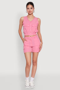 Nylon Cargo Shorts