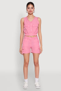 Nylon Cargo Shorts