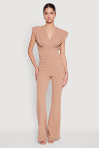 Crepe Knit High Waisted Pants