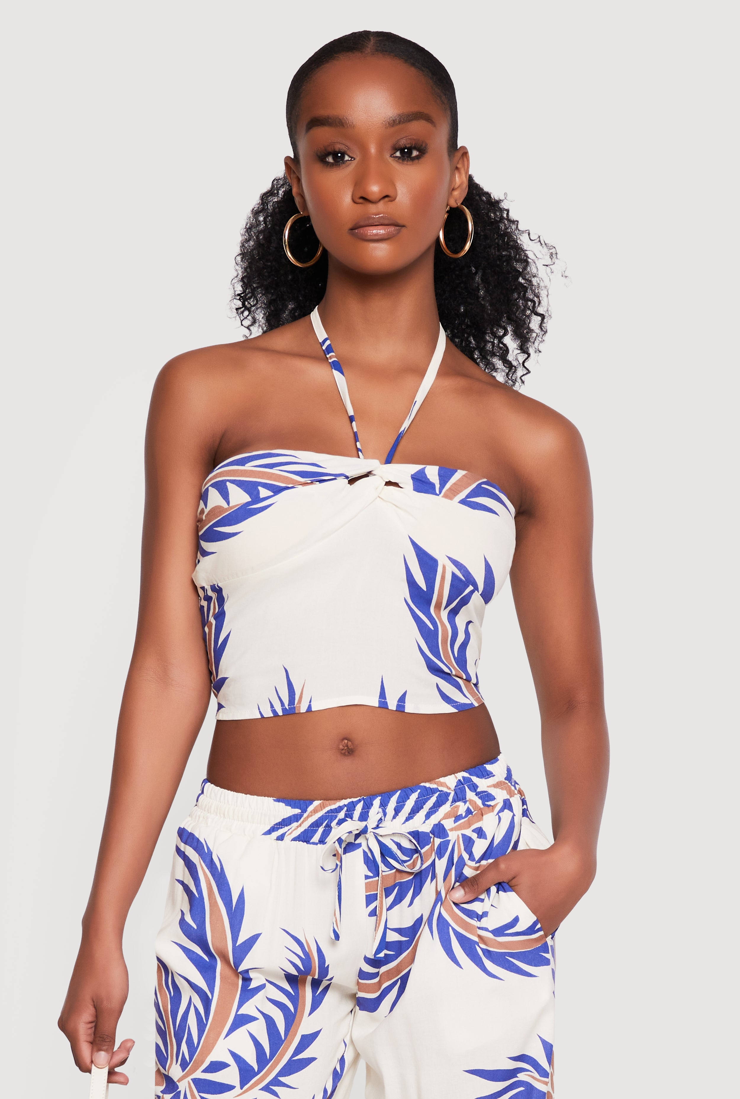 Tie Back Crop Tops | Rainbow Shops