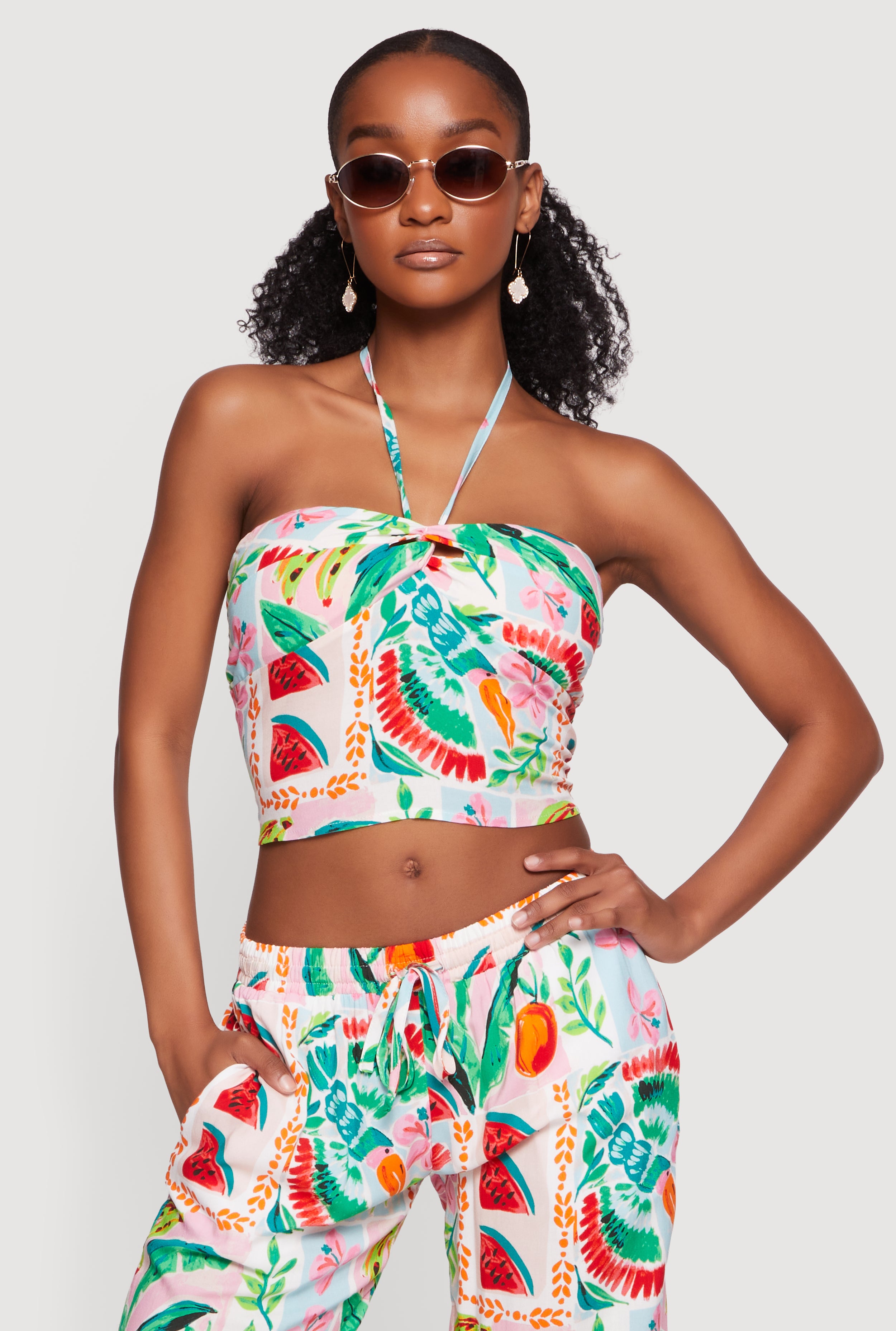Tie Back Crop Tops | Rainbow Shops
