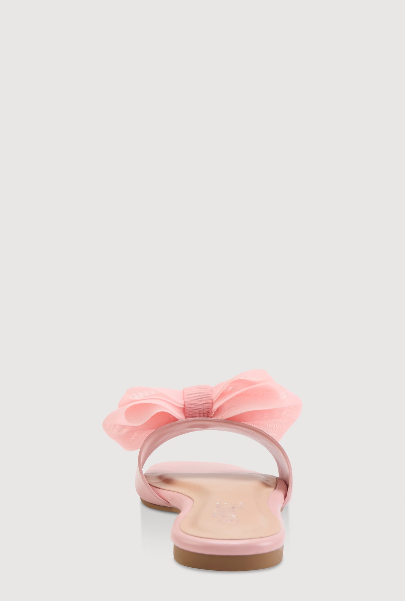Organza Double Bow Band Slide Sandals