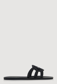 Cut Out Band Jelly Slide Sandals