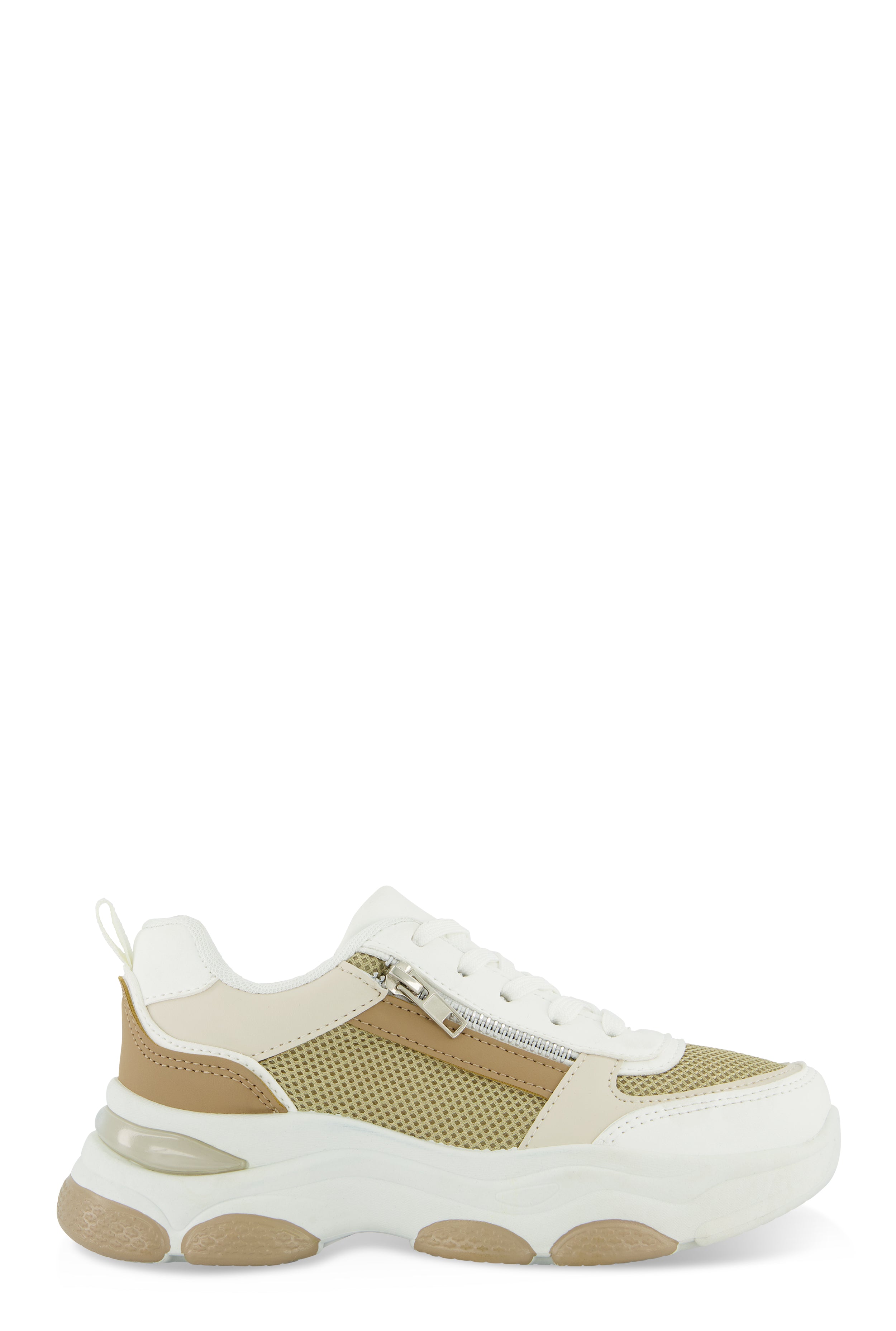 Zip Detail Chunky Sole Sneakers