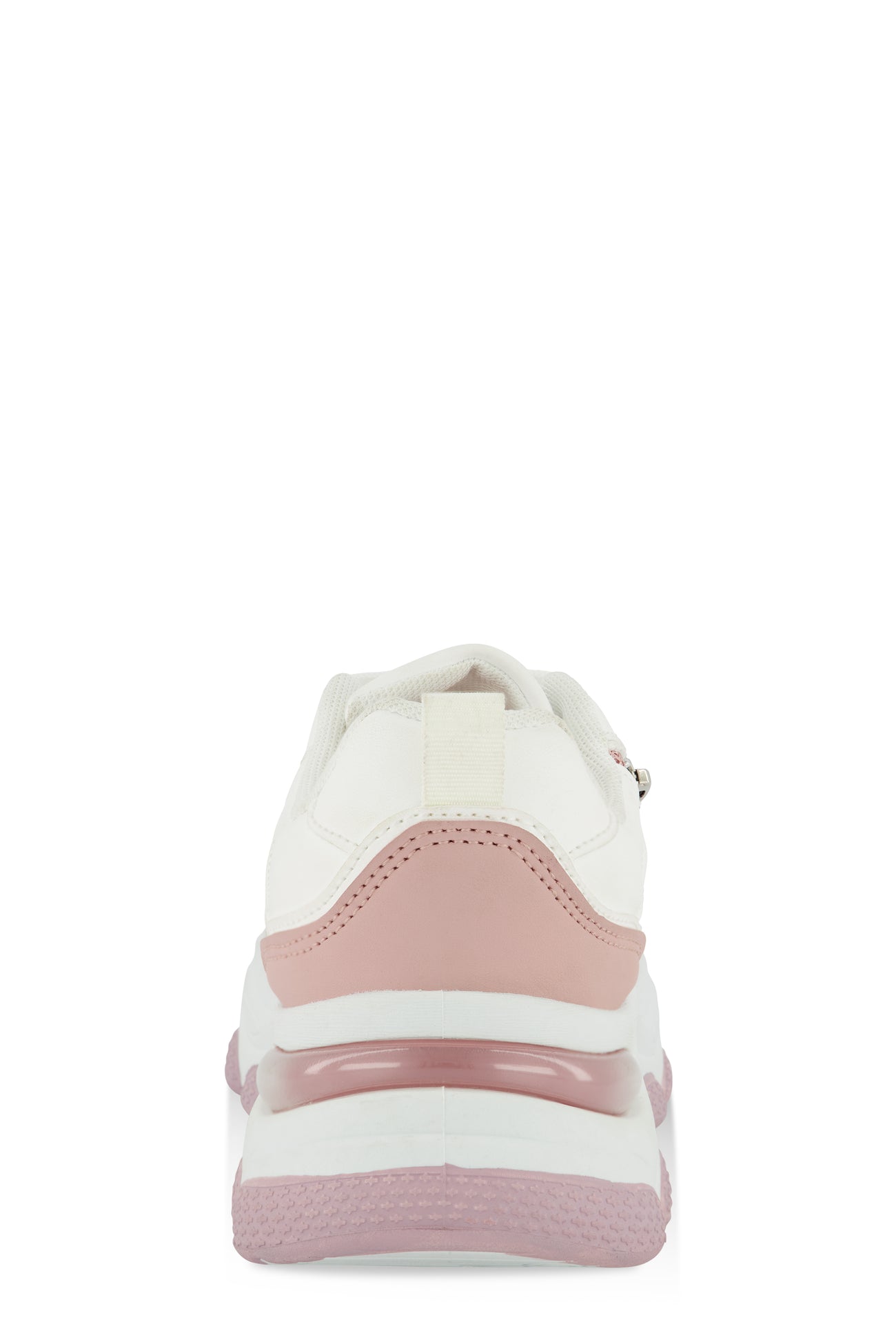 Zipper Detail Chunky Sole Lace Up Sneakers
