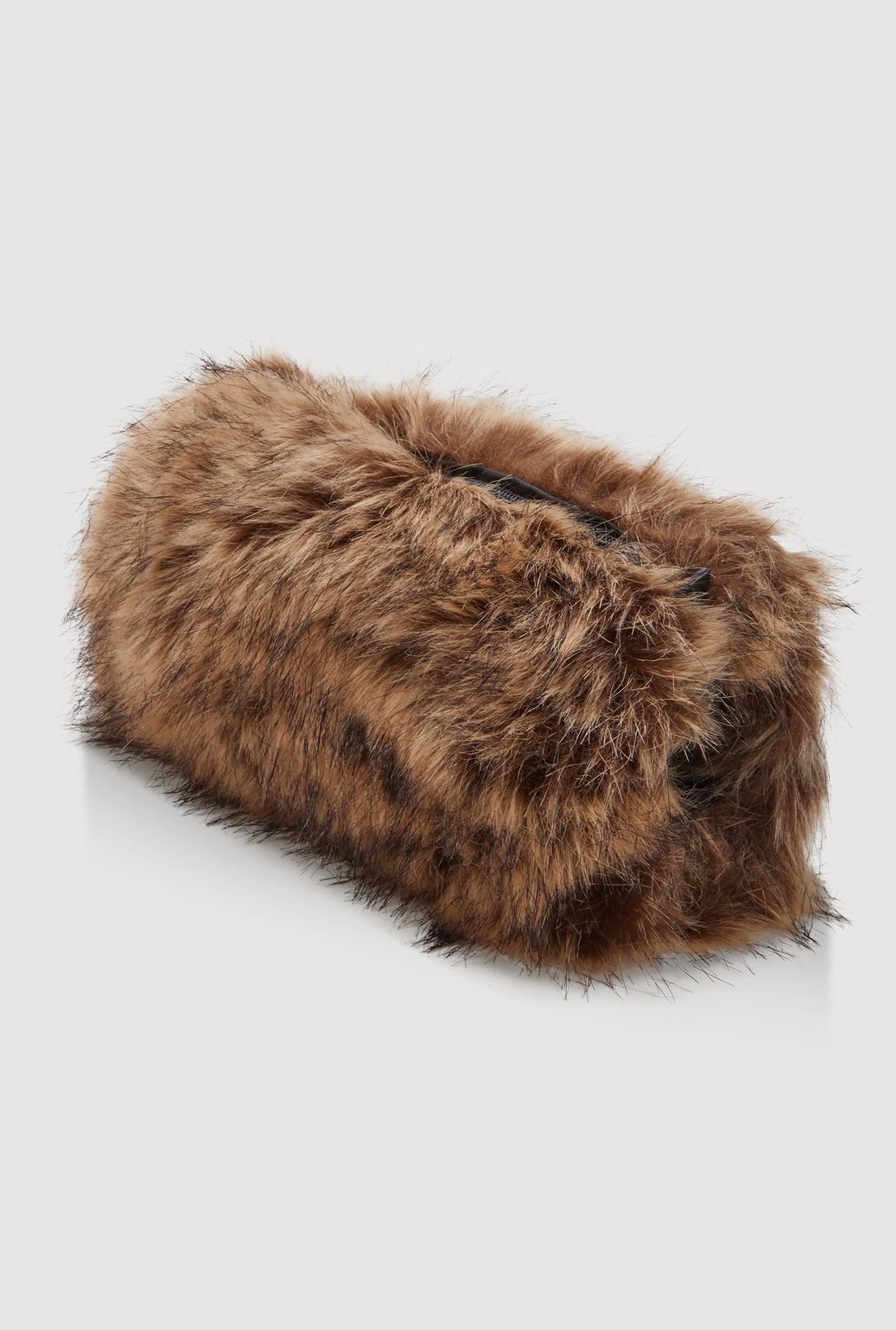 Faux Fur Hand Muff Crossbody Clutch Bag